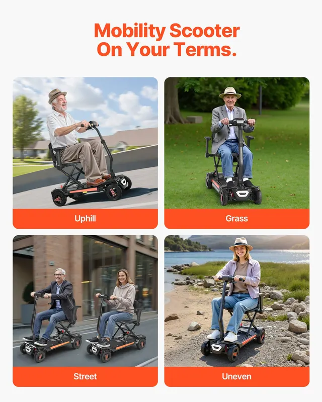 4-Wheel Electric Mobility Scooter for Adults & Seniors — photo 3