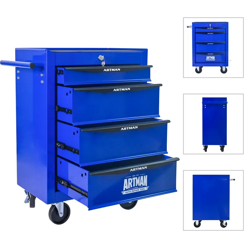 Rolling Metal Tool Chest with 4 Drawers — photo 3