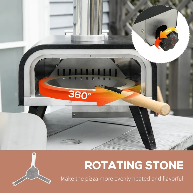 Pellet Wood Fired Pizza Oven β Outdoor Pizza Maker with 12" β photo 7