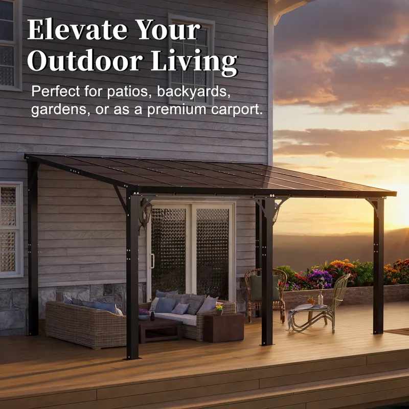 Hardtop Gazebo β Heavy Duty Outdoor Pergola with Tinted β photo 6