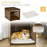 Furniture Style Dog Crate End Table with Removable Door Panel — photo 3