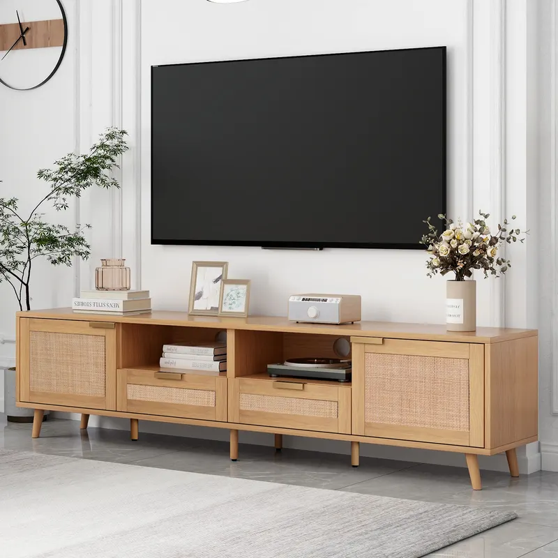 Rattan TV Stand for TVs Up to 85'' β photo 4