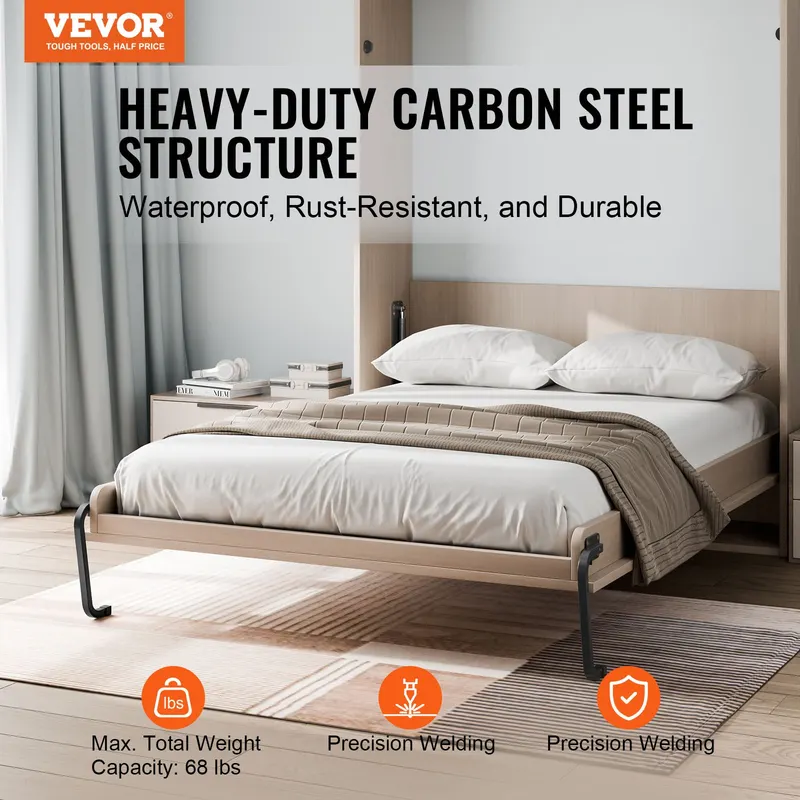 Murphy Bed Kit Queen Size Vertical Deluxe DIY Wall Bed Hardware β photo 5