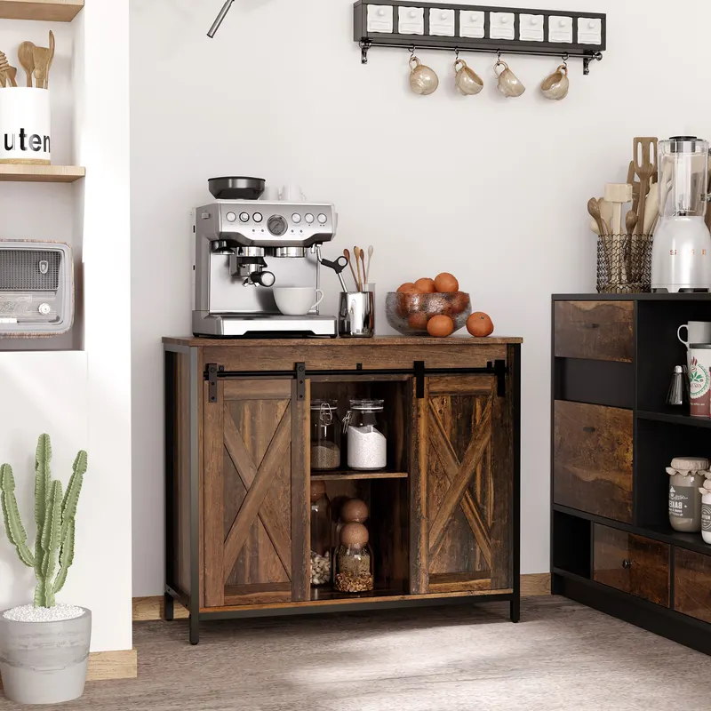 Industrial Sideboard Buffet Cabinet — photo 3