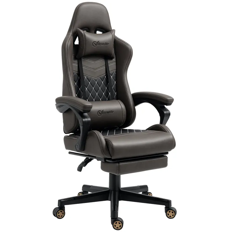 Racing Gaming Chair Diamond PU Leather Office Gamer Chair High