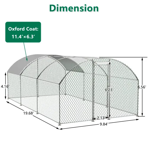 Large Chicken Coop Metal Chicken Track with Waterproof and UV — photo 6