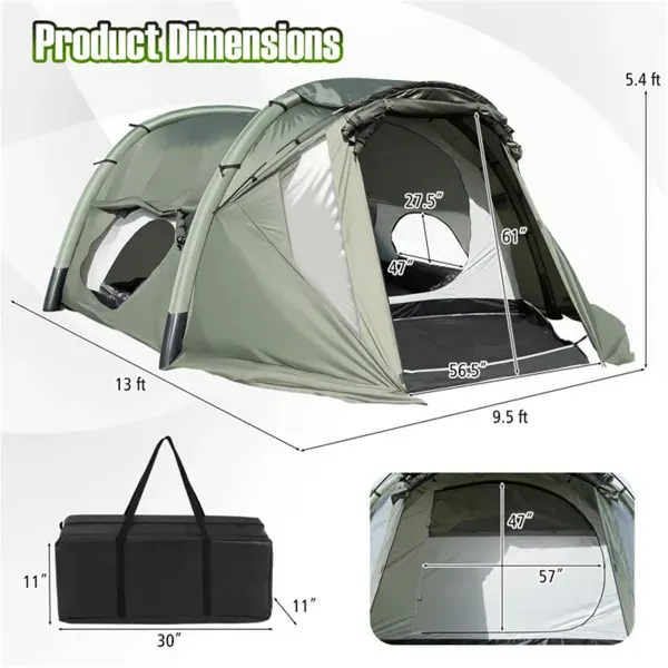5-7 Person Inflatable Camping Tent with Screened Porch — photo 5