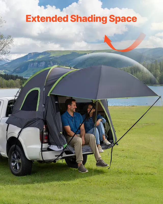 Pickup Truck Tent — Fits 8.0-8.2 Ft Truck Tents for Camping — photo 2