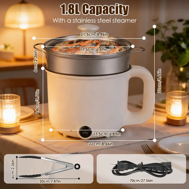1.8L Electric Hot Pot with Ceramic Inner Liner — photo 8