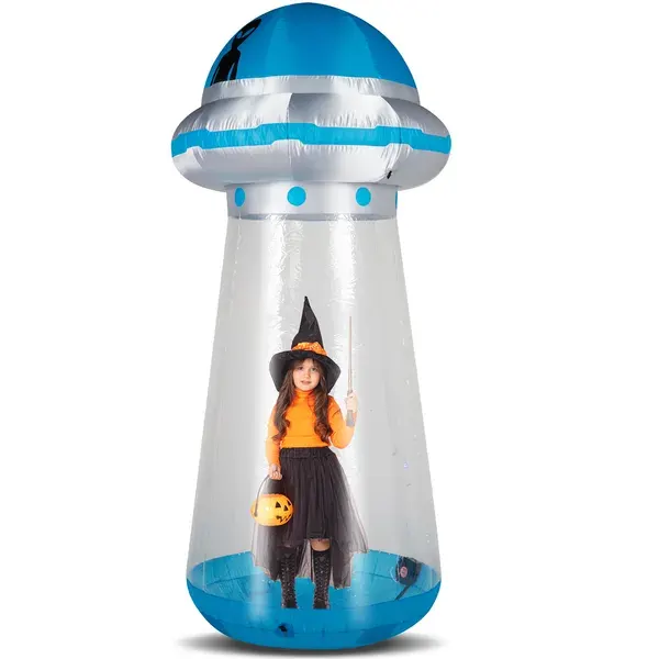 8.8 FT Halloween Inflatable UFO Yard Decoration — photo 5