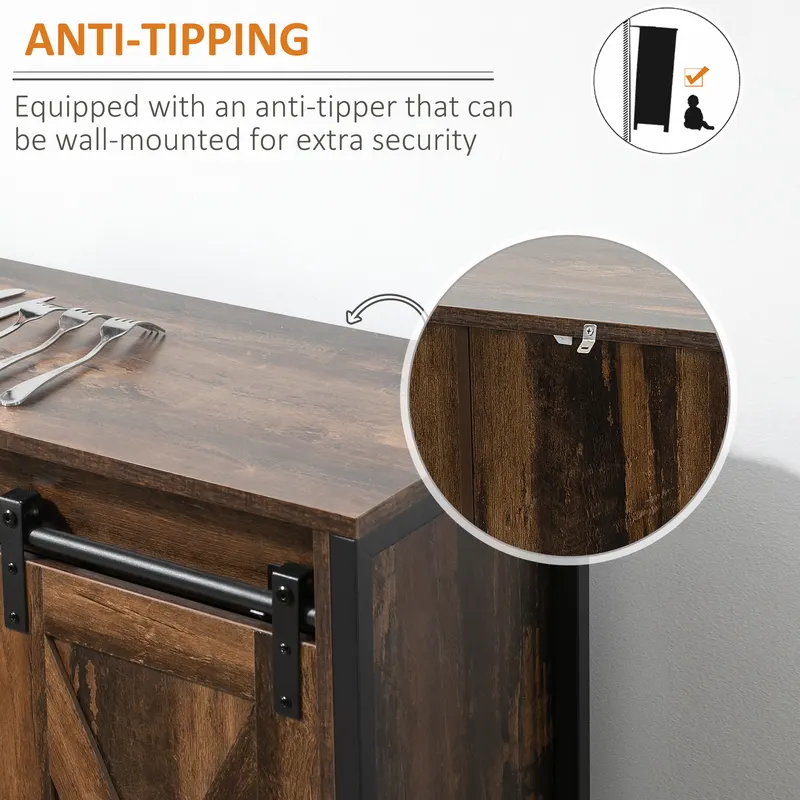 Industrial Sideboard Buffet Cabinet — photo 7