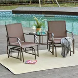 Outdoor Glider Chairs with Coffee Table — photo 7