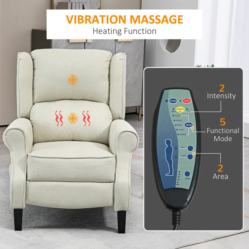 Vibrating Massage Recliner Chair with Heat β photo 4