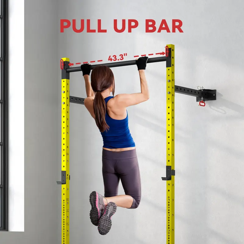 Folding Squat Rack with Pull Up Bar — photo 4