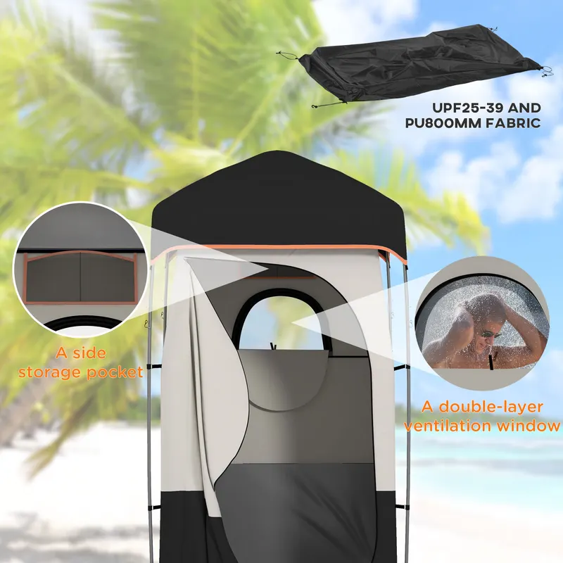 Camping Shower Tent β Portable Privacy Shelter with Solar Shower β photo 5