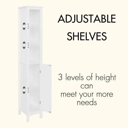 66.92 Inch Tall Bathroom Storage Cabinet — photo 4