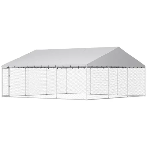 Heavy Duty Outdoor Dog Kennel with Waterproof Roof