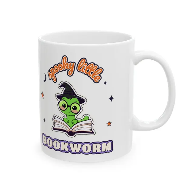Spooky Little Bookworm Mug
