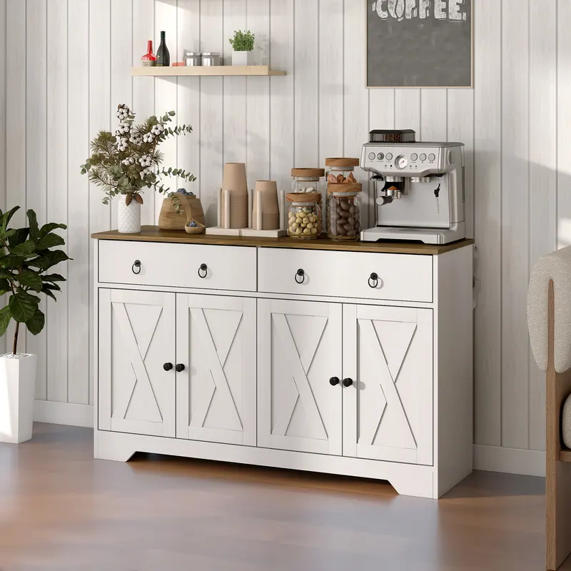 Kitchen Storage Sideboard β Farmhouse Buffet Cabinet with Barn β photo 7