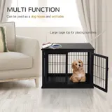 Dog Crate Furniture — 32" Small Dog Cage End Table with 2 Doors — photo 4