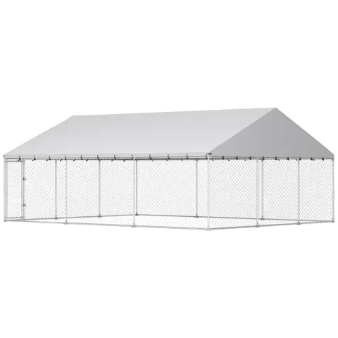 Heavy Duty Outdoor Dog Kennel with Waterproof Roof