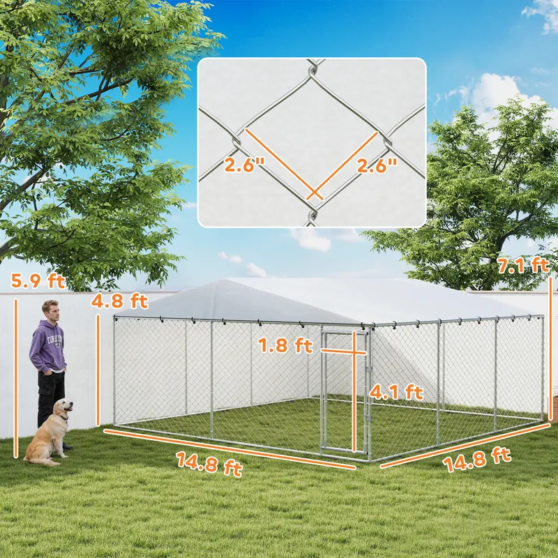 Dog Kennel Outdoor for Small Medium Large Dogs with Waterproof — photo 3