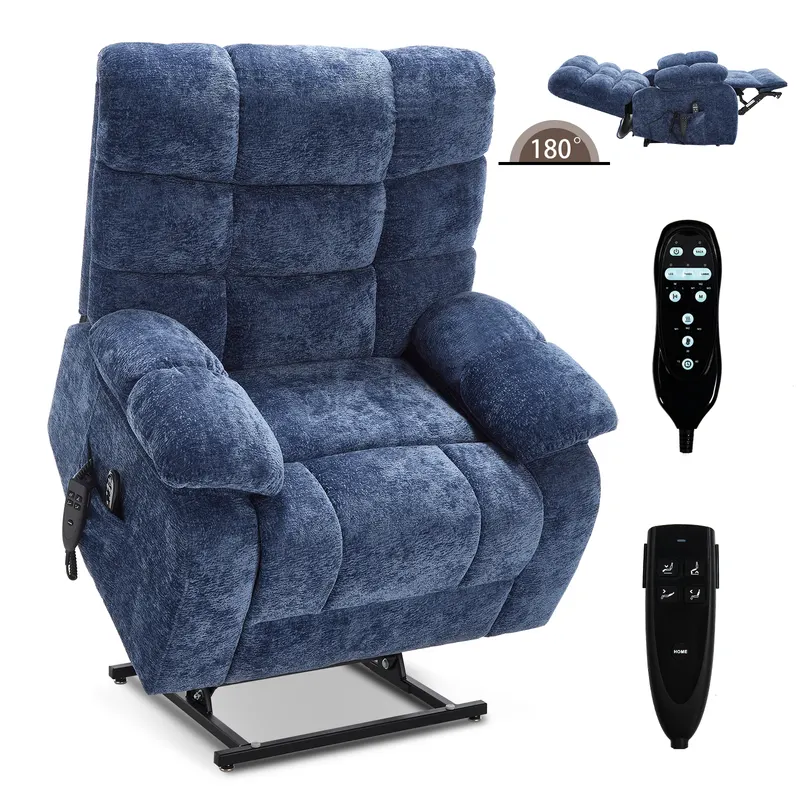 Lift Recliner Chair Heat Massage Dual Motor Infinite Position Up — photo 7