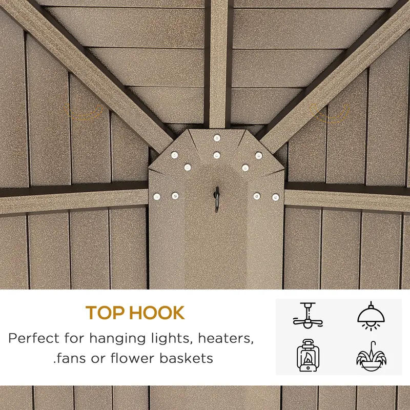 Hardtop Gazebo with Curtains β Netting β photo 8