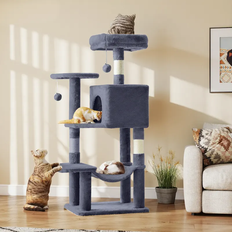 44 Inch Cat Tree Tower — Multi-cat Climbing Tower with — photo 8