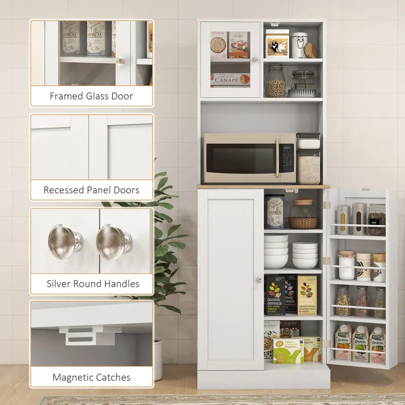 66.5" Tall Kitchen Pantry Cabinet β photo 3