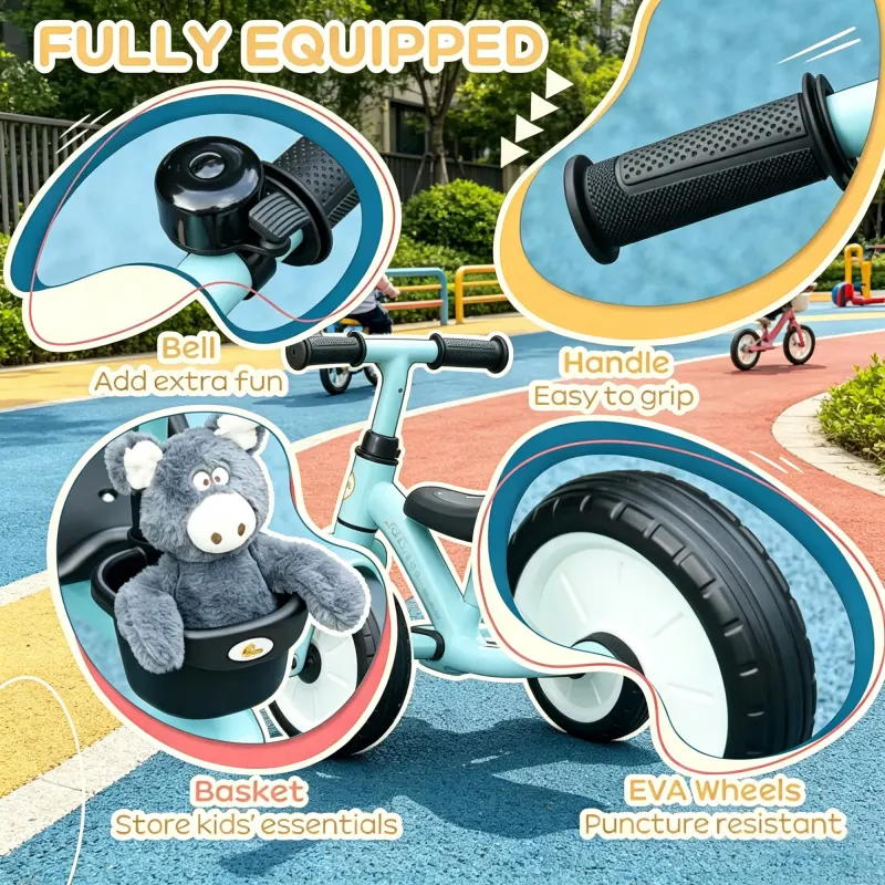 Blue 3-Wheel Toddler Tricycle: Kids Bike for Children 2-5 Years — photo 8