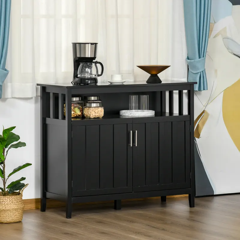 Sideboard Buffet Cabinet — Coffee Bar Cabinet with 2 Doors — photo 5