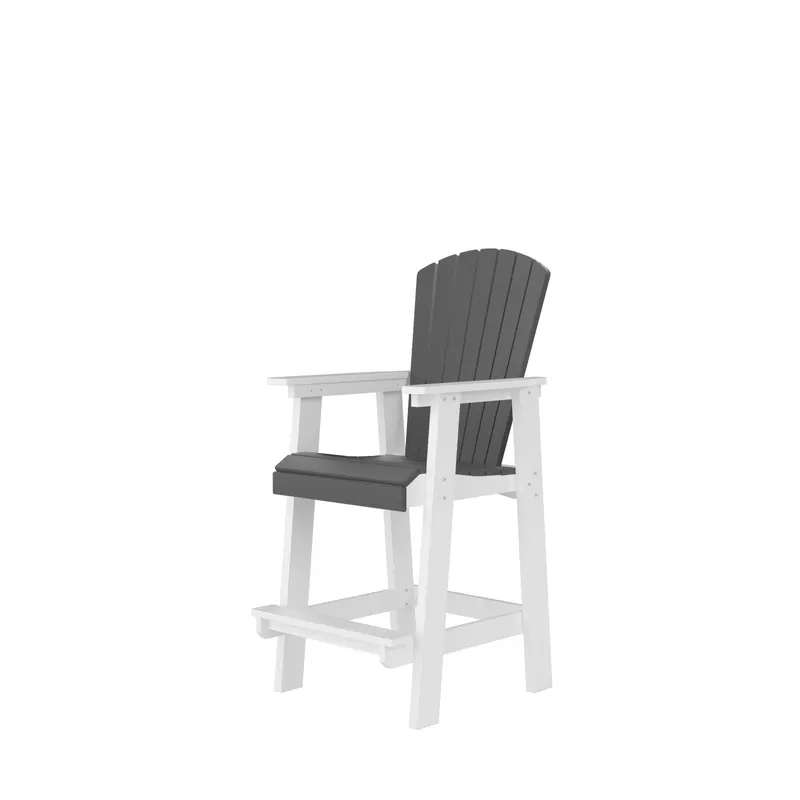 HDPE Bar Chair — Outdoor Tall Adirondack Chairs Set of 2 — photo 3