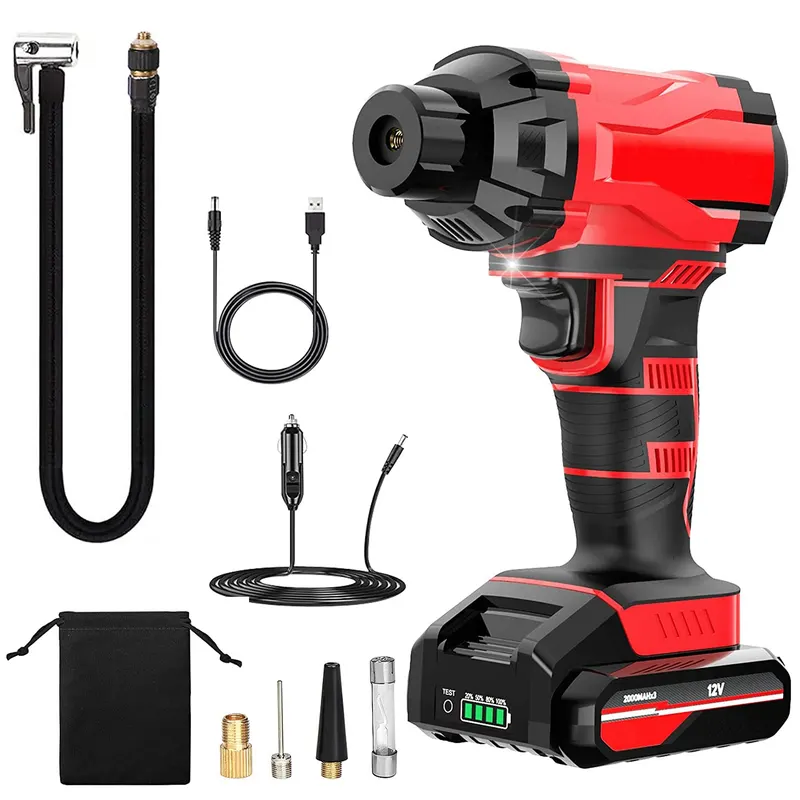 150PSI Cordless Car Tire Inflator Rechargeable 2V Portable