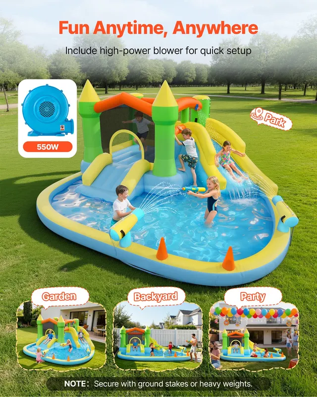 Inflatable Bounce House — 12.5 X 13.1 X 6.5 Ft Inflatable Bounce — photo 5