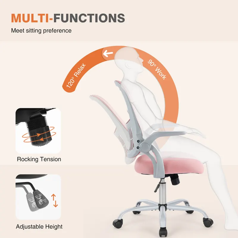 Tall Office Chair for Standing Desk with Adjustable Foot Ring — photo 2
