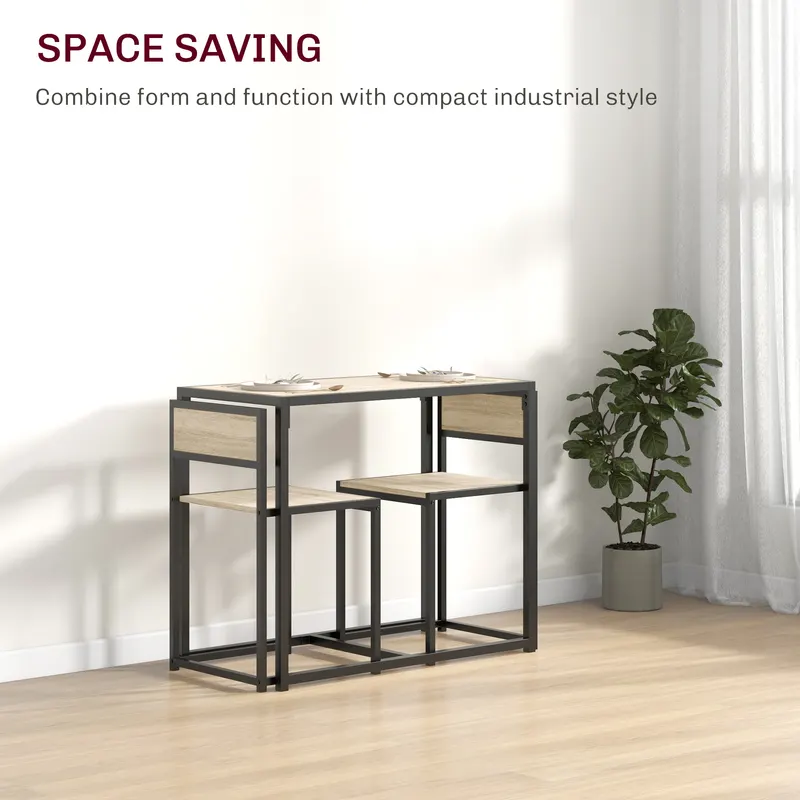 3-Piece Dining Room Set — Industrial Kitchen Table Set — photo 5