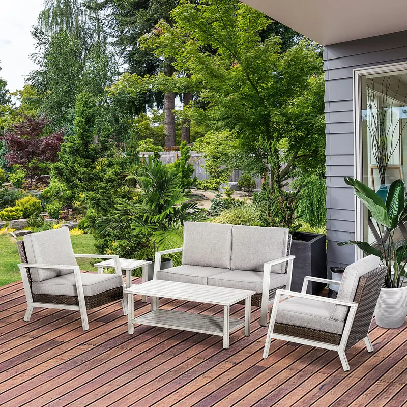 Aluminum Patio Furniture Set β 5 Piece Modern Outdoor β photo 7