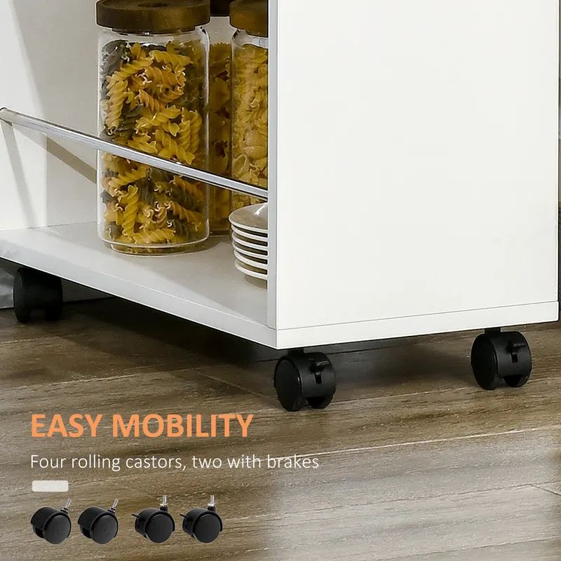 3- Tier Slim Storage Cart — Rolling Narrow Kitchen Cart — photo 8