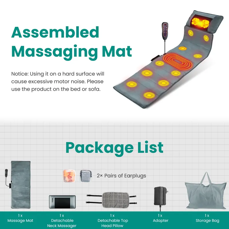 Advanced Type Full Body Electric Massage Mat with Heat Vibration — photo 7
