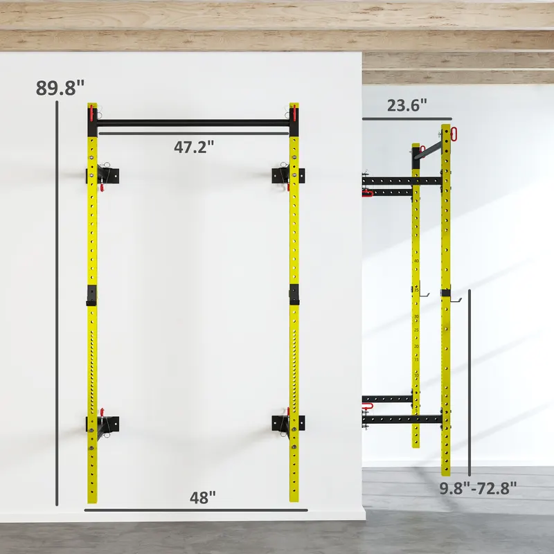 Folding Squat Rack with Pull Up Bar — photo 3