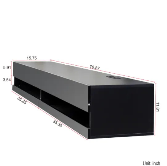 180 Wall Mounted Floating 80 TV Stand with 20 Color LEDs β photo 7