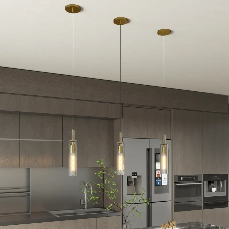 Gold Pendant Light Fixtures β 3 Pack Modern Pendant Lighting β photo 6