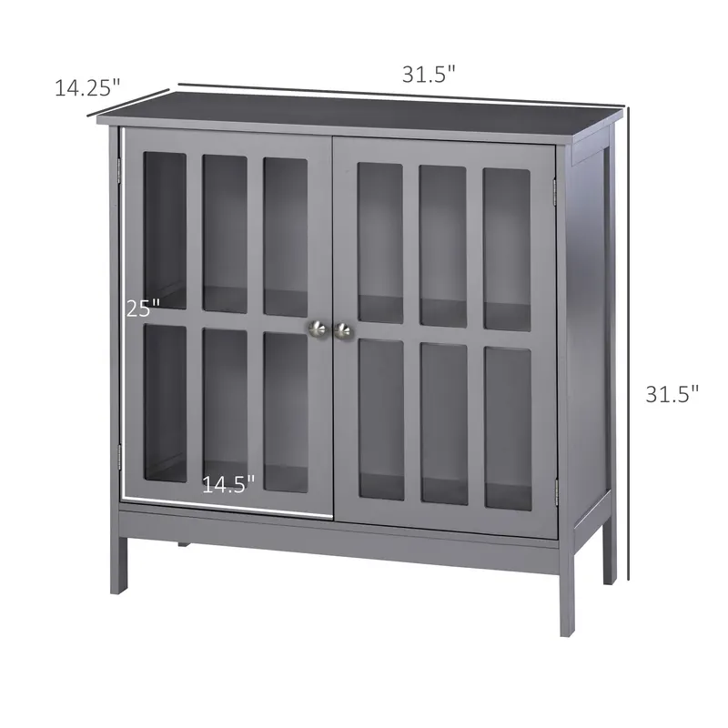 Contemporary Storage Cabinet — Cupboard Buffet Credenza with 2 — photo 5