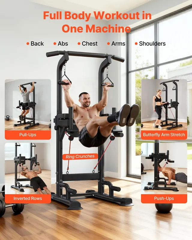 Pull Up Bar — 330 LBS Power Tower Dip Station — photo 2