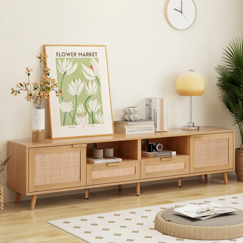 Rattan TV Stand for TVs Up to 85'' β photo 2