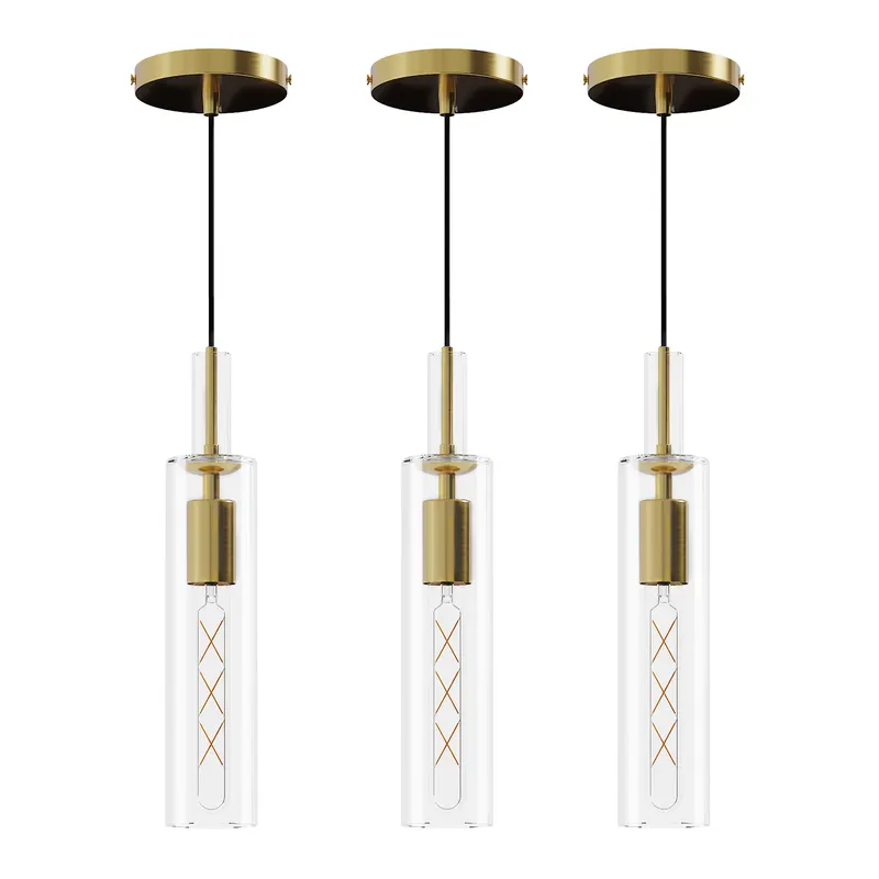 Gold Pendant Light Fixtures β 3 Pack Modern Pendant Lighting β photo 5