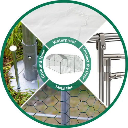 Large Chicken Coop Metal Chicken Track with Waterproof and UV — photo 3