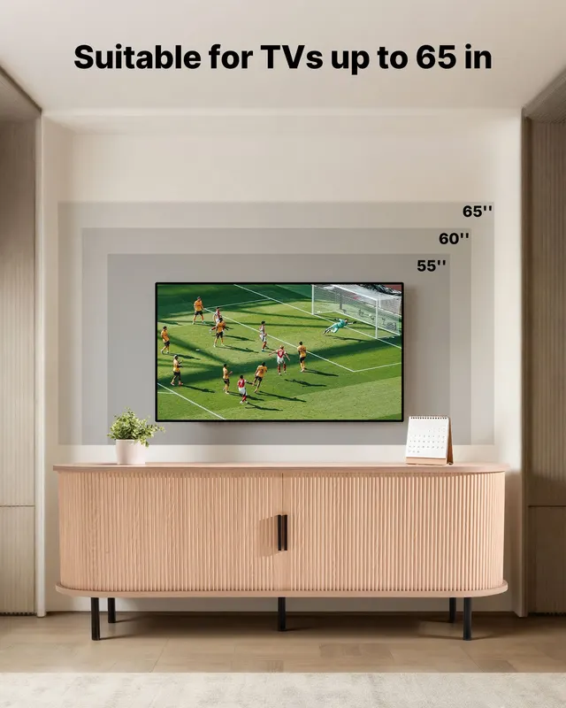 TV Stand — Boho Entertainment Center for TVs Up to 58 in — photo 3