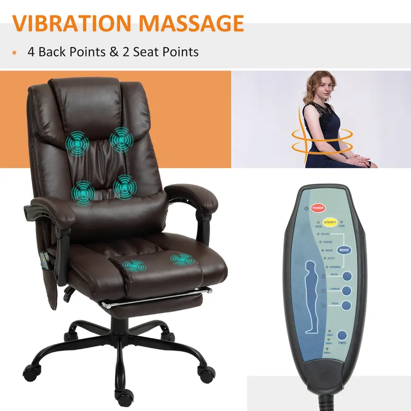Massage Office Chair with 6 Vibrating Points — photo 5